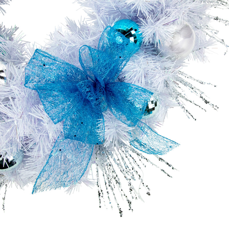 Couronne de Hanoukka artificielle 24 po pré-décorée Menorah