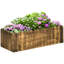 Boîte à fleurs en bois à bordure festonnée Leif-31551645