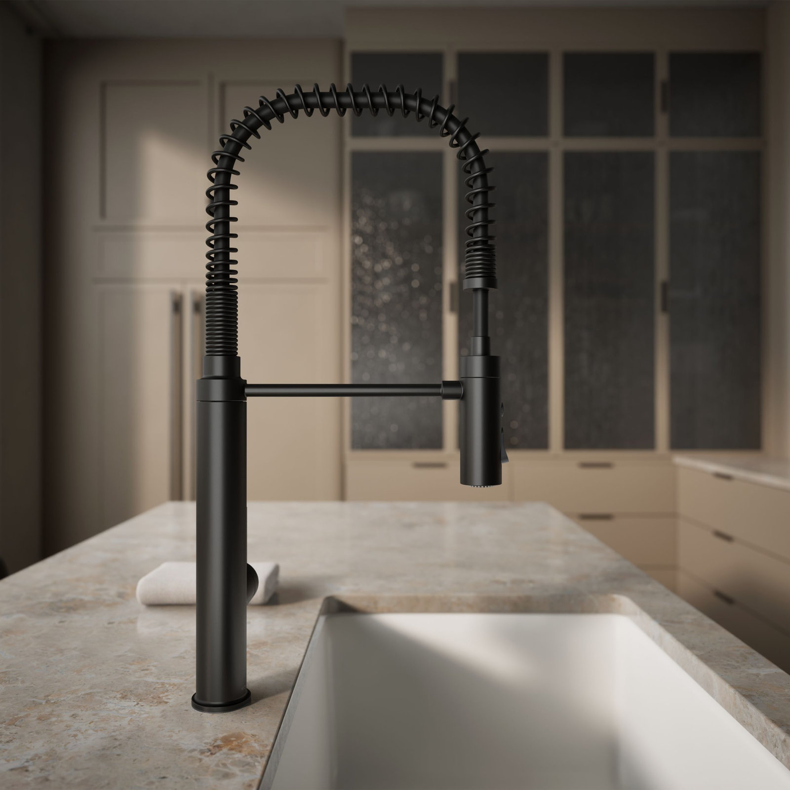 Kohler Purist Pre-Rinse Kitchen Faucet, Matte Black