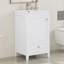 Meuble-lavabo de salle de bain avec lavabo, armoire, support de rangement et tiroir, matériaux de haute qualité, porte à fermeture douce pour une solution de salle de bain pratique