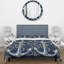 Blue Gold Coastal Anchor - Ensemble de housse de couette Coastal-109146685