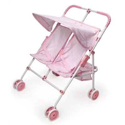Double Umbrella Doll Stroller
