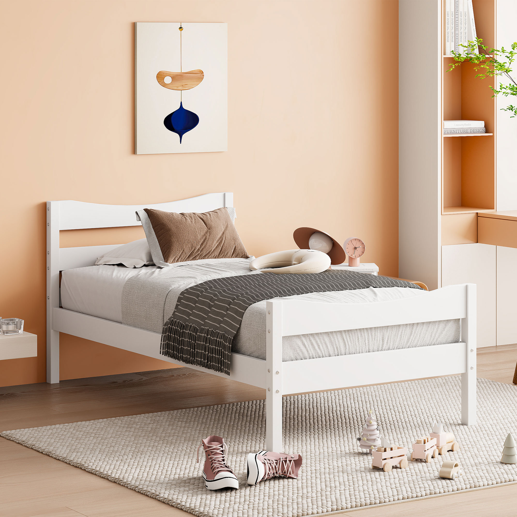 Harriet Bee Cykana Solid Wood Low Profile Platform Bed & Reviews | Wayfair