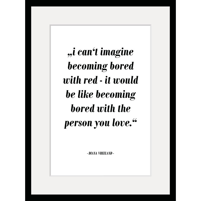 Lettering - Single Picture Frame Print