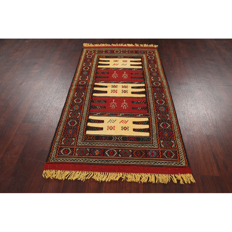 One-of-a-Kind 3'2'' X 5'9'' New Age Wool Area Rug in