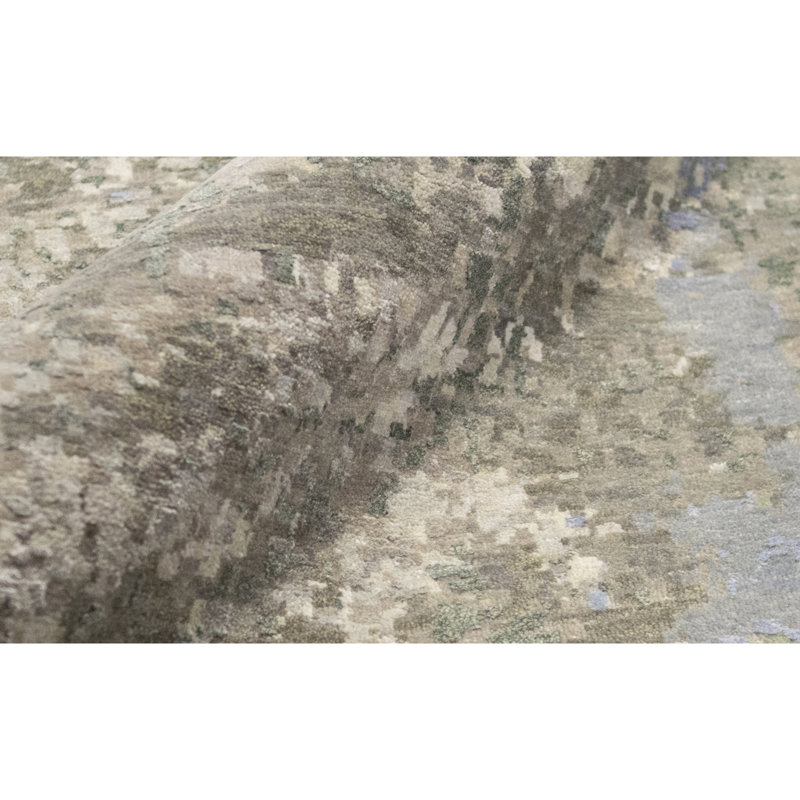 Silk Abstract Area Rug
