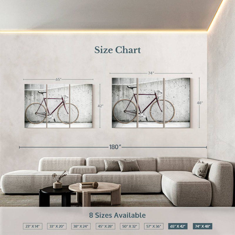 Mehar City Bicycle, 42" H x 65" W