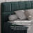 Chenille Upholstered Bed Frame With Headboard-86317120-86317122