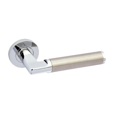 Verona Privacy Polished Chrome Tone/Satin Chrome Tone Doors