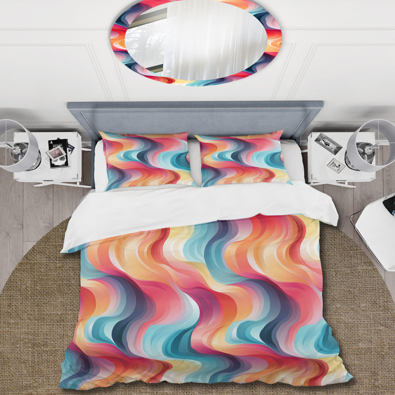 Ensemble de housse de couette Popart, Housse de couette pour très grand lit et 2 très