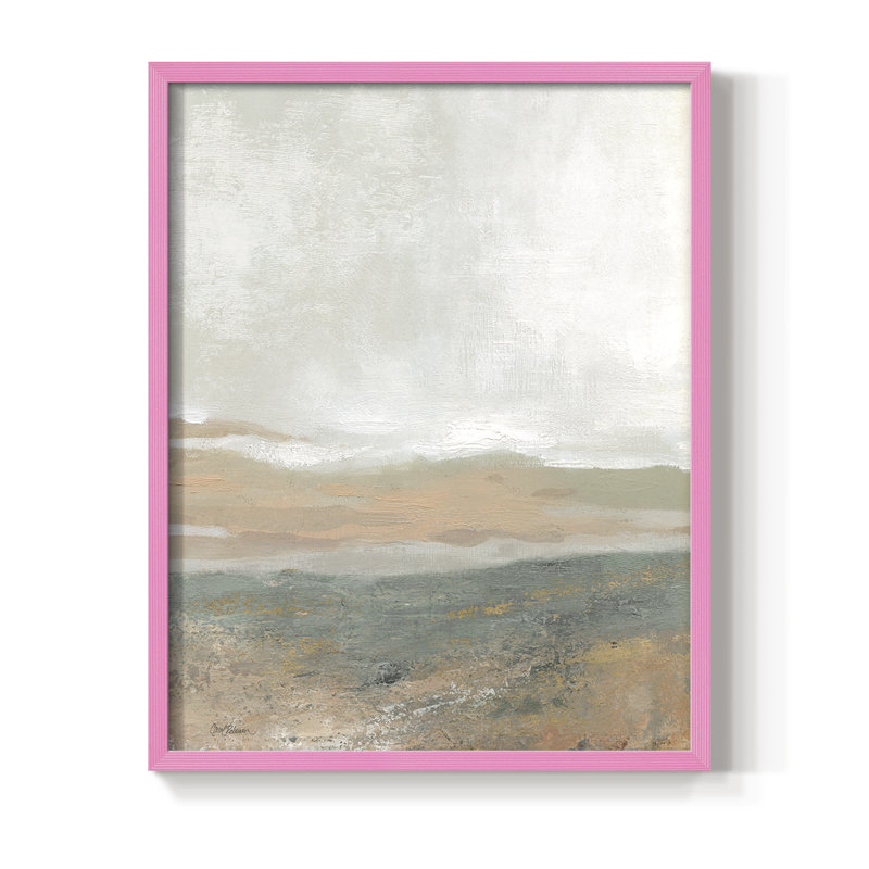 Earthy Textures, reproduction encadrée - bois massif, Rose, H 10 po x l 8 po