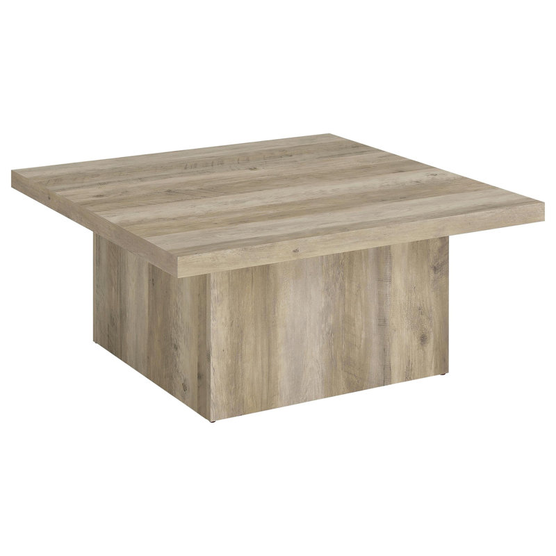 Table basse en pin vieilli