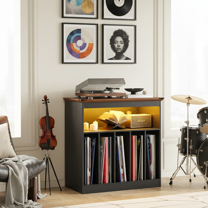 Support pour tourne-disque Farmhouse, Black