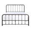 Très grand lit plateforme au fini bronze antique avec structure en métal pour chambre à coucher dans un look charmant-632744324