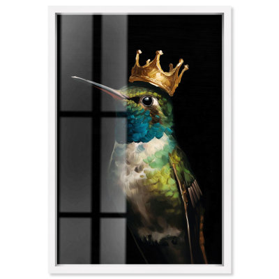 «Crowned Azure Bird I Shadowbox Print Bird» par Art Remedy