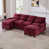 Wine Red Chenille