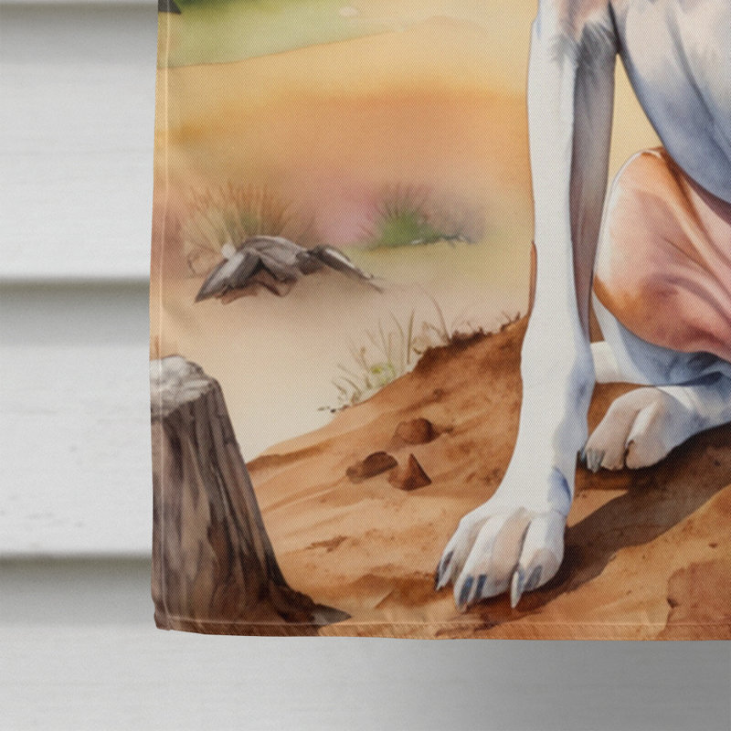 Drapeau Cowboy Welcome House, Coonhound américain
