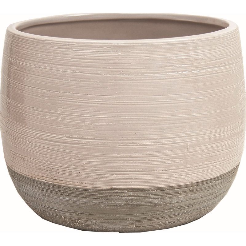 Pot à fleurs Kenyatta, gris, H 5,43 po x l 7,48 po x P 7,48 po