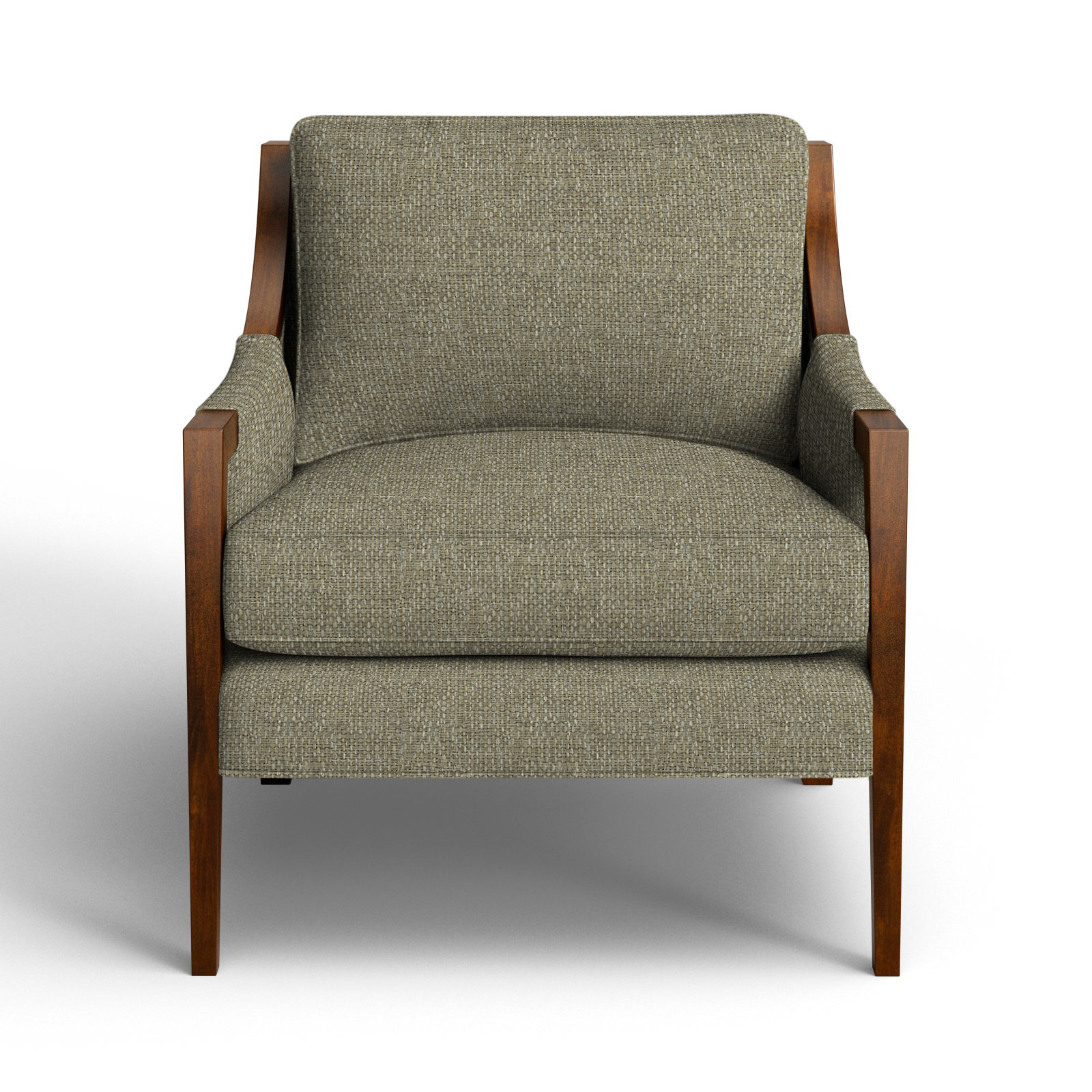 Mikel Upholstered Armchair, Drusky Sand Performance