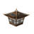 Solar Electroplated Copper Low Voltage Integrated LED Fence Post Cap Light 4 In. X 4 In. with Base Adapter Included