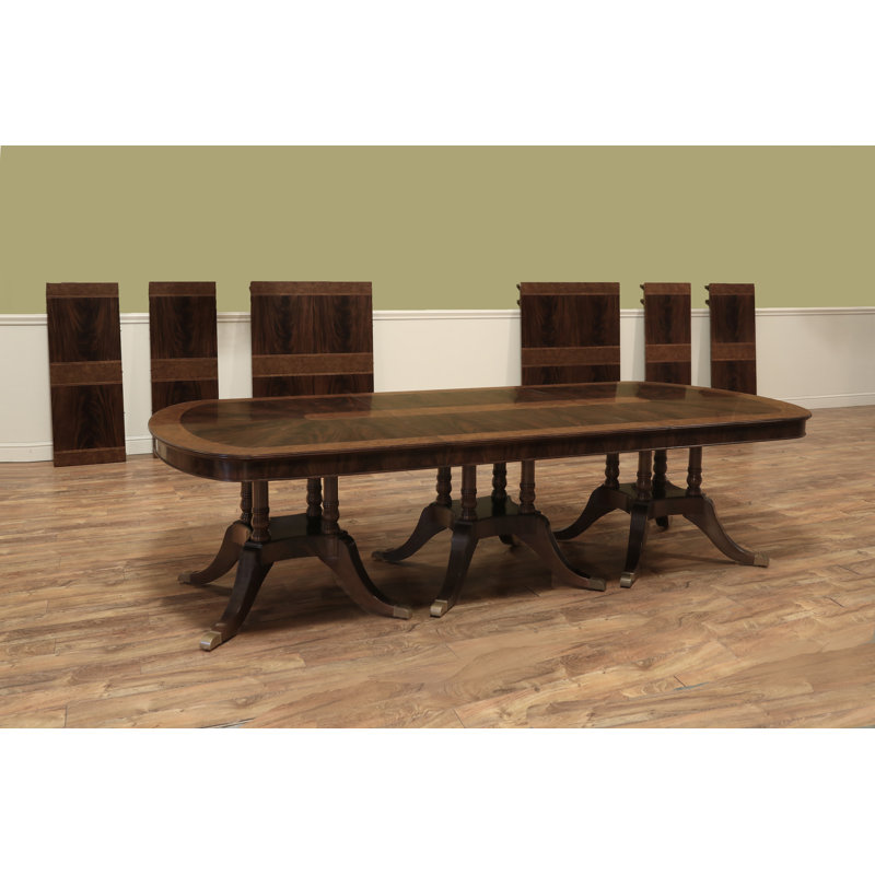 Oval Mahogany Wood Dining Table