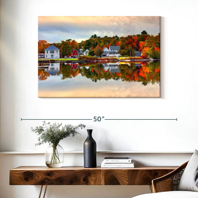 Couleurs d'automne du lac Moosehead, H 26 po x l 39 po