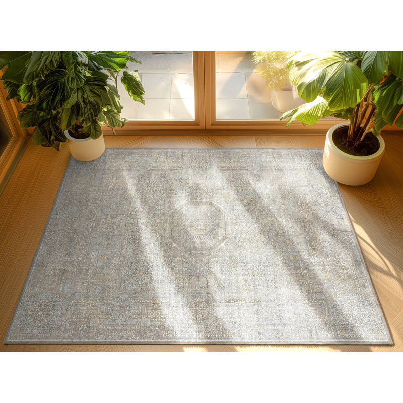 Tapis de style oriental espy amman rétro, Rectangle 3 pi 11 po x 5 pi 3 po