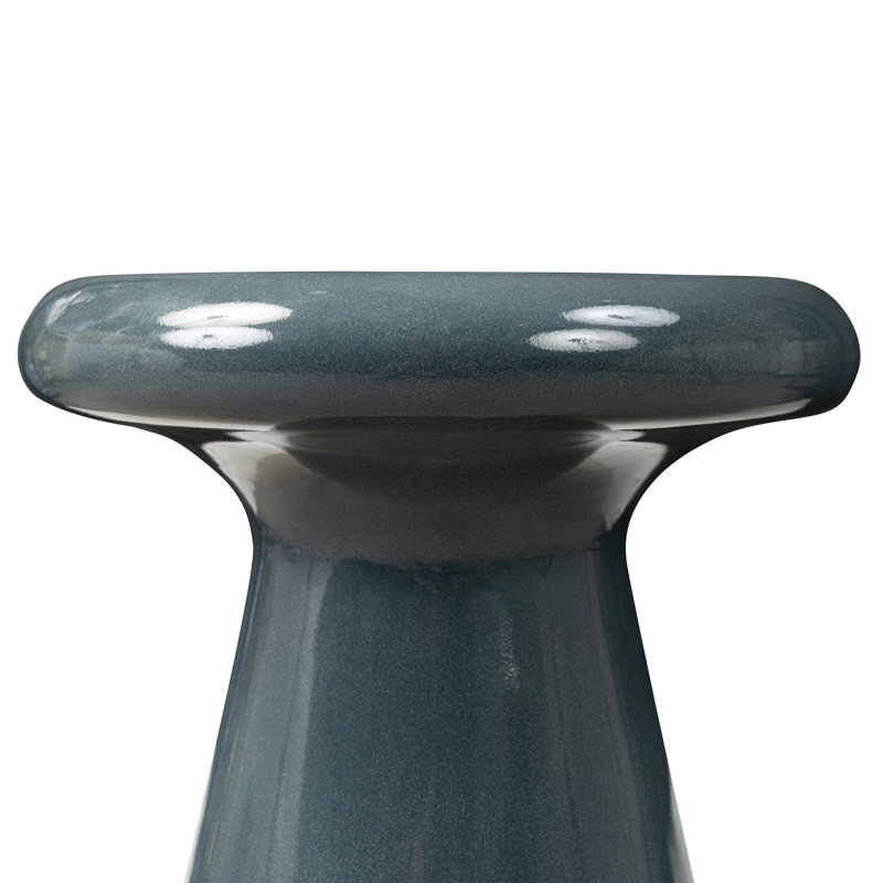 Kika End Table-Smooth Red Concrete, Smooth Slate Concrete