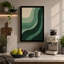 Flowing Green Layers Minimalist - Wrapped Canvas-66752322-66752324