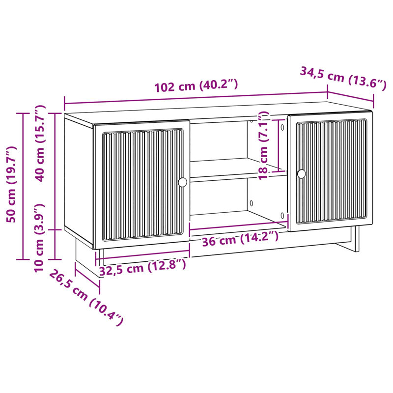 Unfinished TV Stand for TVs up to 24" with Fireplace Included