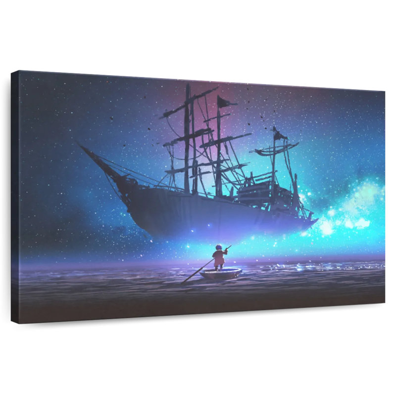 Kelan Pirate Galaxy, 8" H x 12" W