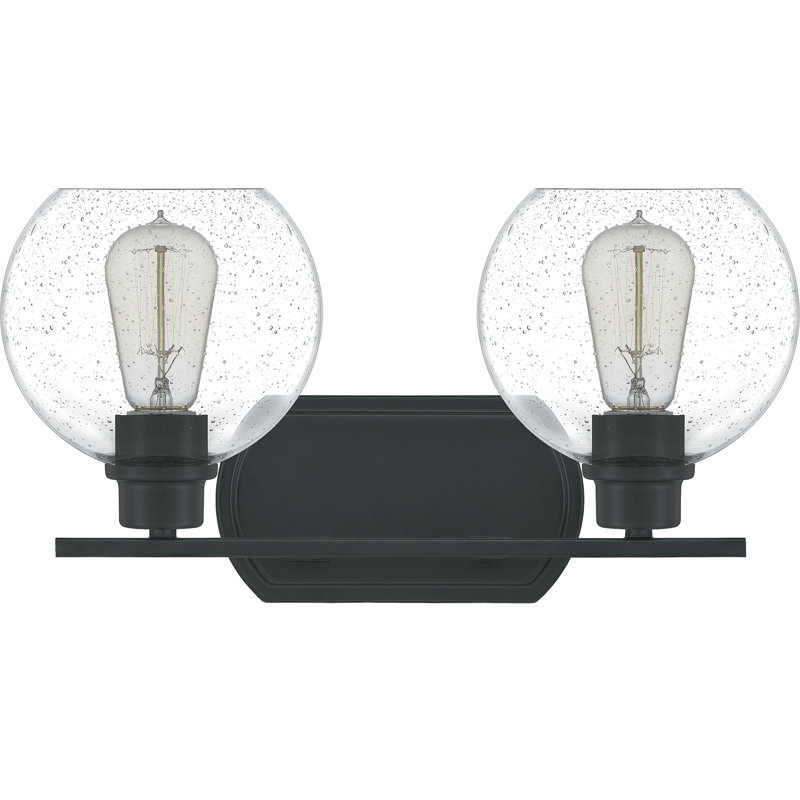Éclairage pour meuble-lavabo à intensité variable Gardiner, Noir mat, Bullé