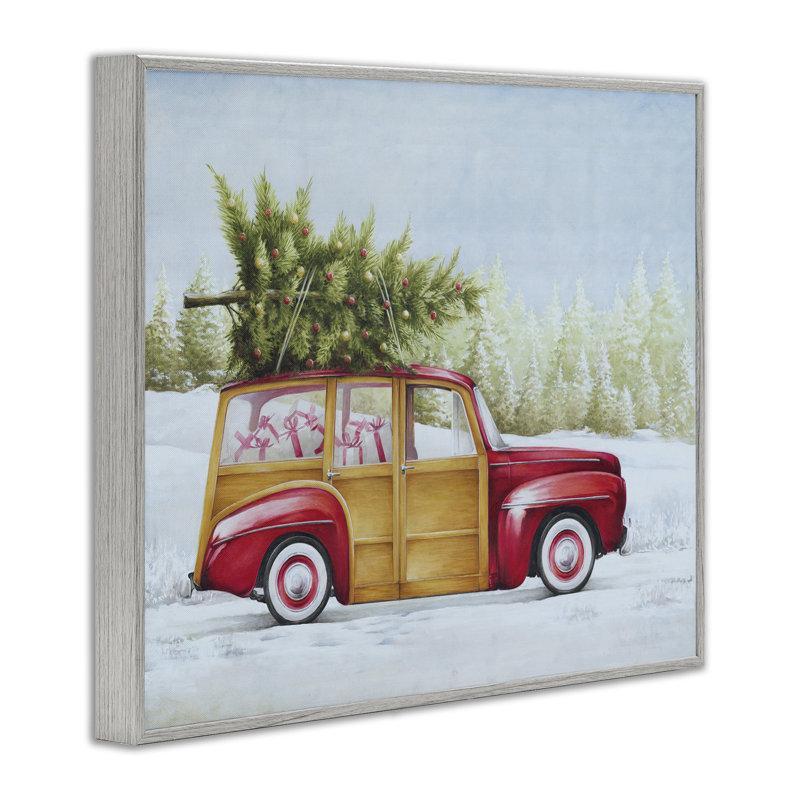 «Holiday Fun», art de la giclée par White Ladder, Estampe numérique encadrée blanc bord de mer, H 24 po x l 30 po