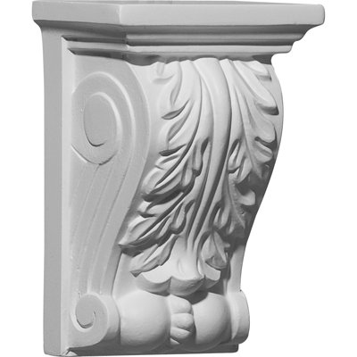 Endurathane Baltimore Corbel, l 3 1/2 po x P 1 5/8 po x H 4 1/8 po, apprêté en usine (paquet de 6)