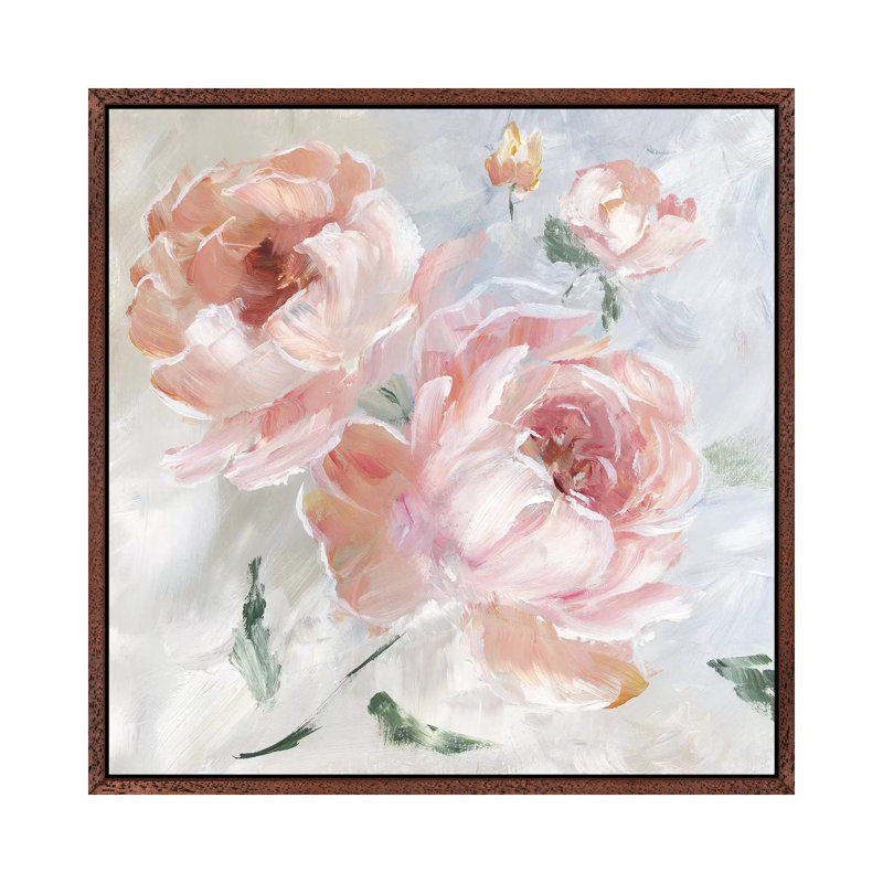 Rose Fasntasy by Nan - Painting on Canvas, Classic Brown Wood Framed, 93.98 cm H x 93.98 cm W