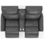 Causeuse inclinable électrique en cuir fleur Seibert-799458483