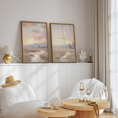 «Serene Sunset Over Fields»