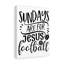 Jesus And Football - Wrapped Canvas Print-83704439