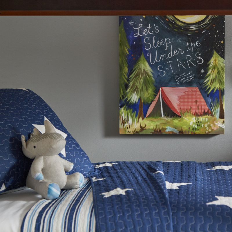 «Let's Sleep Under the Stars», art sur toile, H 32 po x L 24 po x l 1,25 po