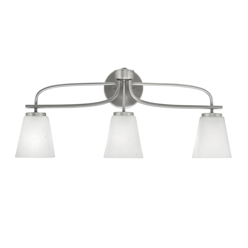 Barre d'éclairage de salle de bain 3 lumières Cavella, Graphite