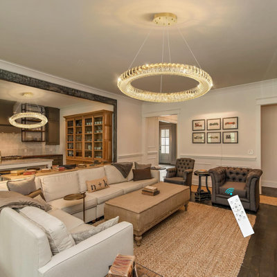 Modern Dimmable Ring Led Chandelier