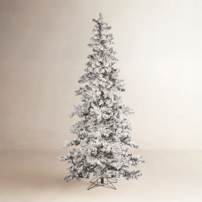 Frosted 7.5' Pre-Lit Spruce Christmas Tree