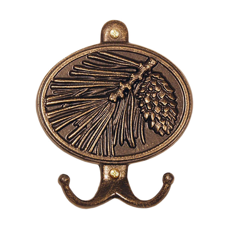 Pinecone Wall Hook, Antique Coppper