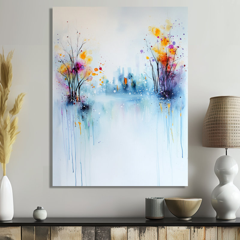 Urban Flux Of Abstract New York At Night I - Modern Metal Wall Decor, Modern Metal Print, 32" H x 24" W x 0.84" D