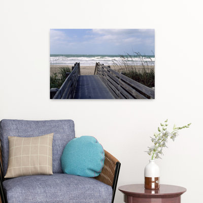 «Boardwalk On The Beach», comté de Somasota, art abstrait contemporain, paysage de plage
