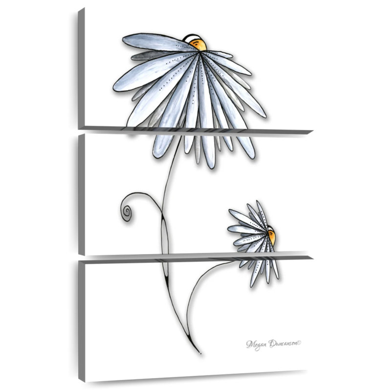 Harnek Two Daisies, 50" H x 32" W