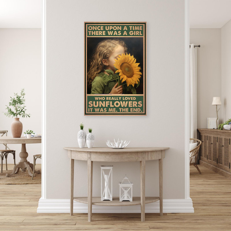 Qui a vraiment aimé les tournesols sur toile, impression, H 36 po x l 24 po x P 1,25 po