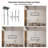 Modern 32" Linear Pendant Light - 5-Light Black