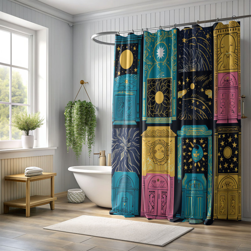 Rideau de douche Night Sky Secret - Premium, H 74 po x l 71 po