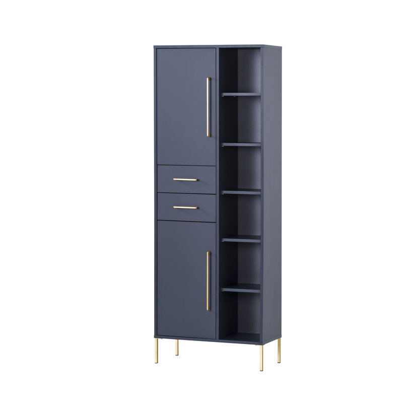 Bansil Bathroom Cabinet, Dark Blue
